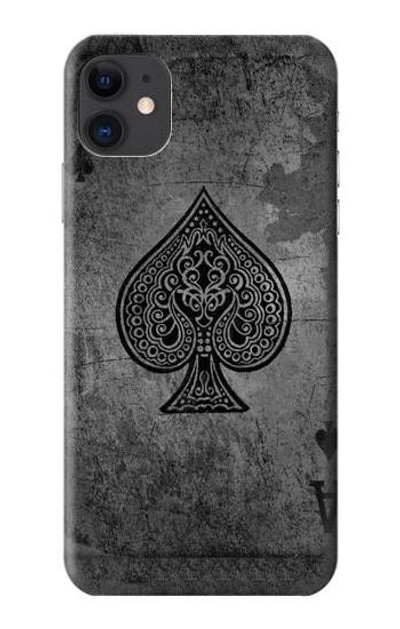 S3446 Black Ace Spade Case Cover Custodia per iPhone 11