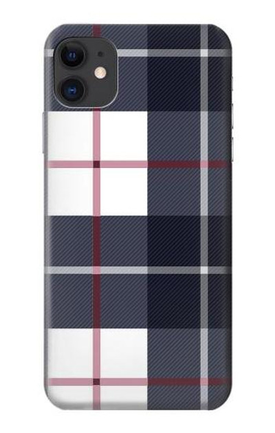 S3452 Plaid Fabric Pattern Case Cover Custodia per iPhone 11