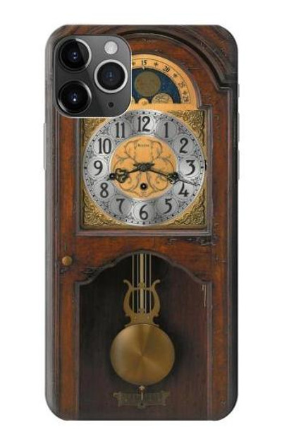 S3173 Grandfather Clock Antique Wall Clock Case Cover Custodia per iPhone 11 Pro