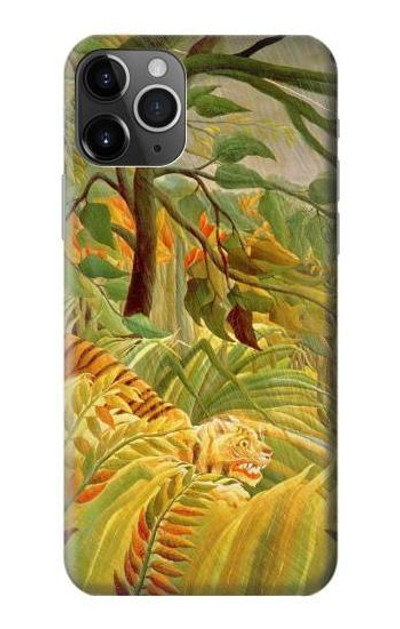 S3344 Henri Rousseau Tiger in a Tropical Storm Case Cover Custodia per iPhone 11 Pro