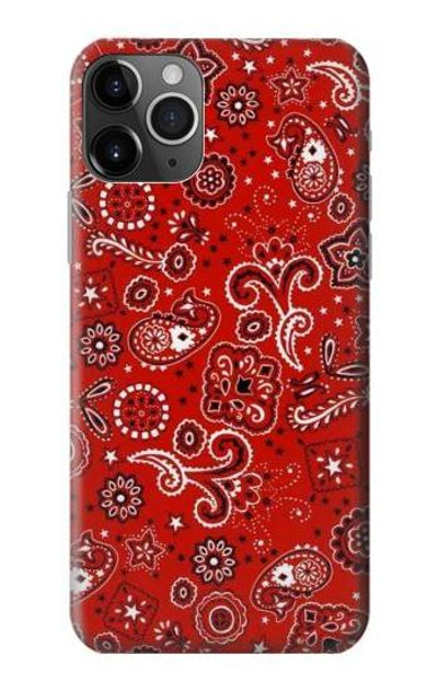 S3354 Red Classic Bandana Case Cover Custodia per iPhone 11 Pro