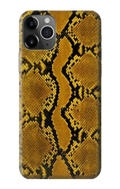 S3365 Yellow Python Skin Graphic Print Case Cover Custodia per iPhone 11 Pro