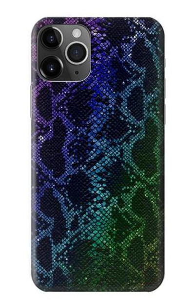 S3366 Rainbow Python Skin Graphic Print Case Cover Custodia per iPhone 11 Pro