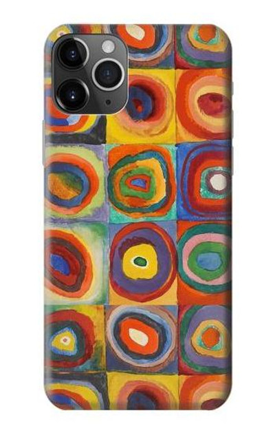 S3409 Squares Concentric Circles Case Cover Custodia per iPhone 11 Pro