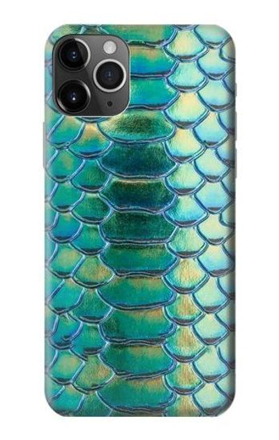 S3414 Green Snake Scale Graphic Print Case Cover Custodia per iPhone 11 Pro