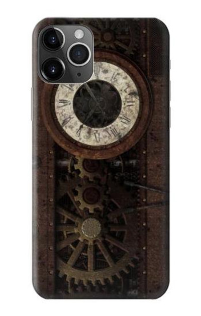 S3221 Steampunk Clock Gears Case Cover Custodia per iPhone 11 Pro Max