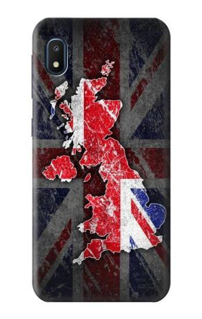 S2936 UK British Flag Map Case Cover Custodia per Samsung Galaxy A10e