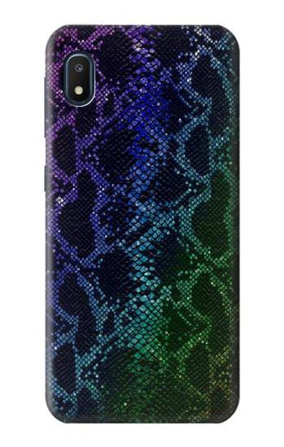 S3366 Rainbow Python Skin Graphic Print Case Cover Custodia per Samsung Galaxy A10e