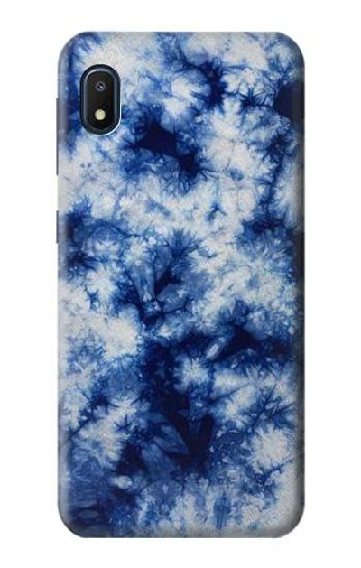 S3439 Fabric Indigo Tie Dye Case Cover Custodia per Samsung Galaxy A10e