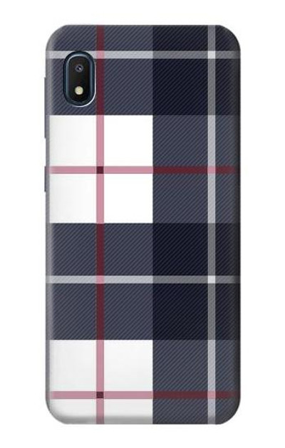 S3452 Plaid Fabric Pattern Case Cover Custodia per Samsung Galaxy A10e