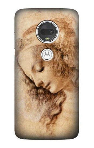 S1045 Leonardo da Vinci Woman's Head Case Cover Custodia per Motorola Moto G7, Moto G7 Plus