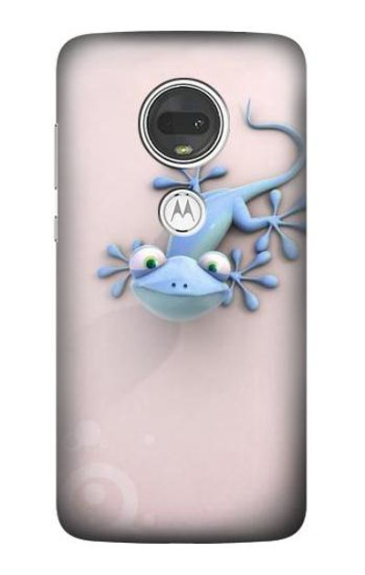 S1631 Funny Gecko Lizard Case Cover Custodia per Motorola Moto G7, Moto G7 Plus