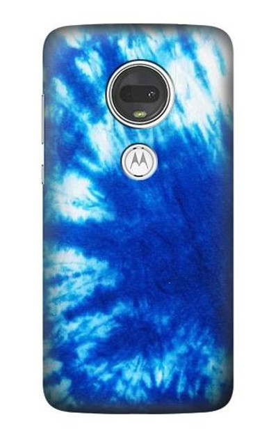 S1869 Tie Dye Blue Case Cover Custodia per Motorola Moto G7, Moto G7 Plus