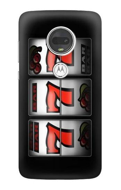 S2406 Slot Machine Lucky 777 Case Cover Custodia per Motorola Moto G7, Moto G7 Plus