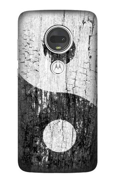 S2489 Yin Yang Wood Graphic Printed Case Cover Custodia per Motorola Moto G7, Moto G7 Plus