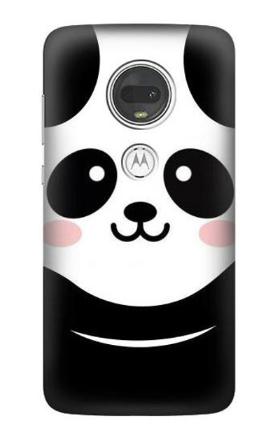 S2662 Cute Panda Cartoon Case Cover Custodia per Motorola Moto G7, Moto G7 Plus