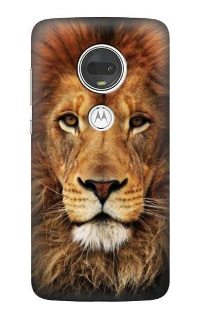 S2870 Lion King of Beasts Case Cover Custodia per Motorola Moto G7, Moto G7 Plus