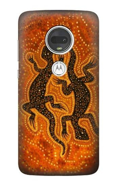 S2901 Lizard Aboriginal Art Case Cover Custodia per Motorola Moto G7, Moto G7 Plus