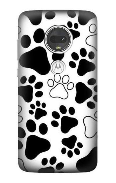 S2904 Dog Paw Prints Case Cover Custodia per Motorola Moto G7, Moto G7 Plus