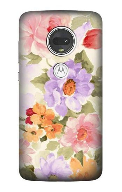 S3035 Sweet Flower Painting Case Cover Custodia per Motorola Moto G7, Moto G7 Plus