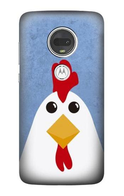 S3254 Chicken Cartoon Case Cover Custodia per Motorola Moto G7, Moto G7 Plus