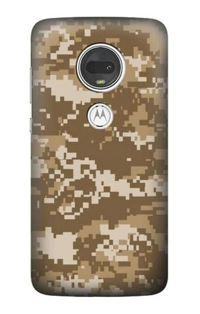 S3294 Army Desert Tan Coyote Camo Camouflage Case Cover Custodia per Motorola Moto G7, Moto G7 Plus