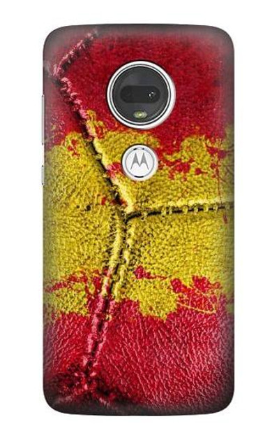 S3315 Spain Flag Vintage Football Graphic Case Cover Custodia per Motorola Moto G7, Moto G7 Plus