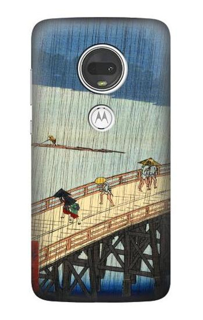 S3347 Utagawa Hiroshige Sudden shower Case Cover Custodia per Motorola Moto G7, Moto G7 Plus