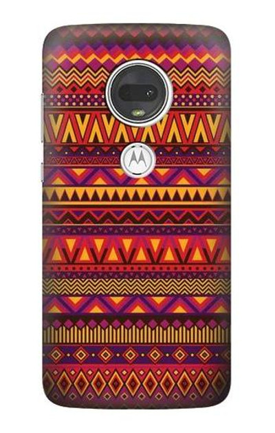 S3404 Aztecs Pattern Case Cover Custodia per Motorola Moto G7, Moto G7 Plus