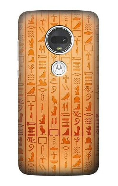 S3440 Egyptian Hieroglyphs Case Cover Custodia per Motorola Moto G7, Moto G7 Plus
