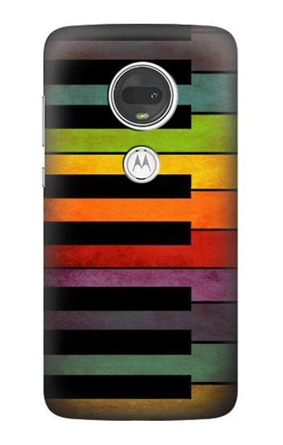 S3451 Colorful Piano Case Cover Custodia per Motorola Moto G7, Moto G7 Plus