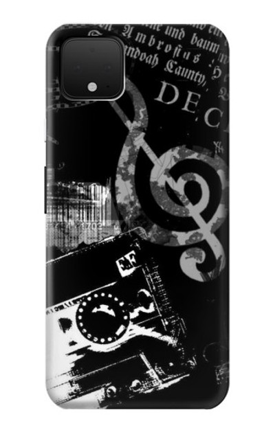 S3197 Music Cassette Note Case Cover Custodia per Google Pixel 4