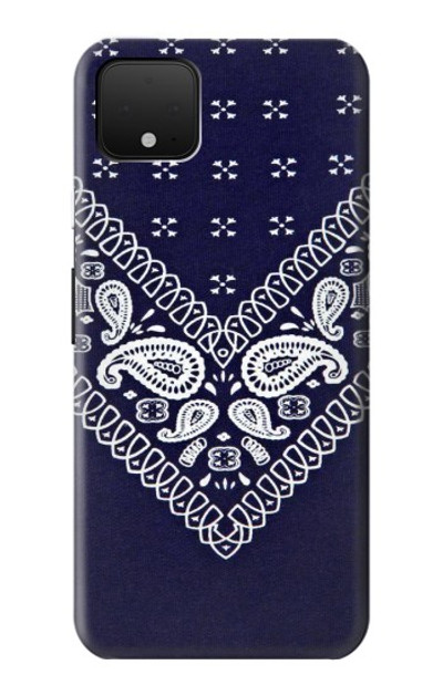 S3357 Navy Blue Bandana Pattern Case Cover Custodia per Google Pixel 4