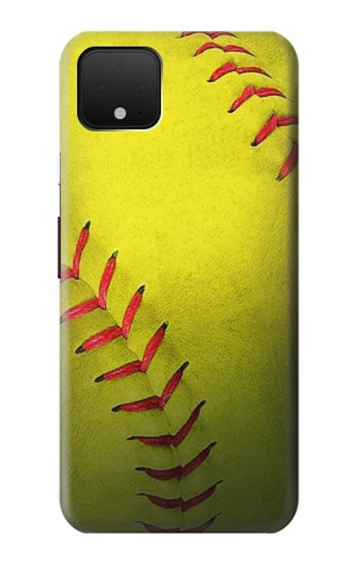 S3031 Yellow Softball Ball Case Cover Custodia per Google Pixel 4 XL