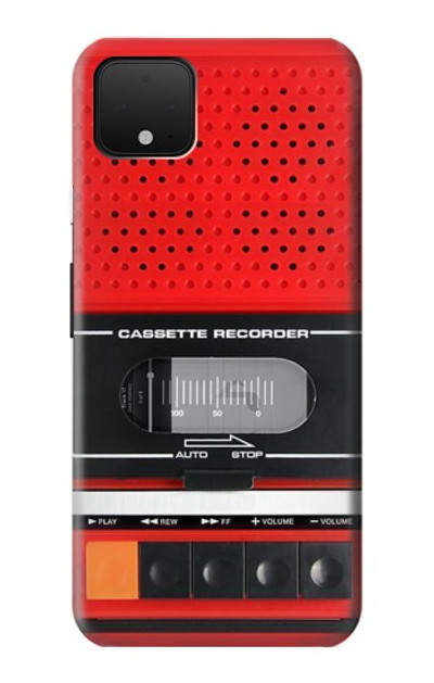 S3204 Red Cassette Recorder Graphic Case Cover Custodia per Google Pixel 4 XL