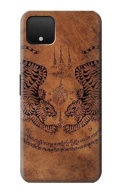 S3209 Sak Yant Twin Tiger Case Cover Custodia per Google Pixel 4 XL