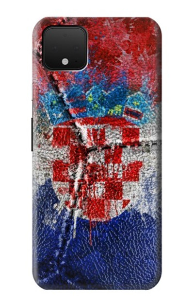 S3313 Croatia Flag Vintage Football Graphic Case Cover Custodia per Google Pixel 4 XL