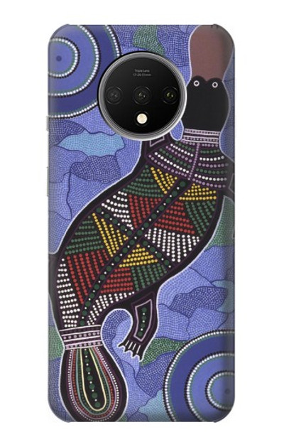 S3387 Platypus Australian Aboriginal Art Case Cover Custodia per OnePlus 7T