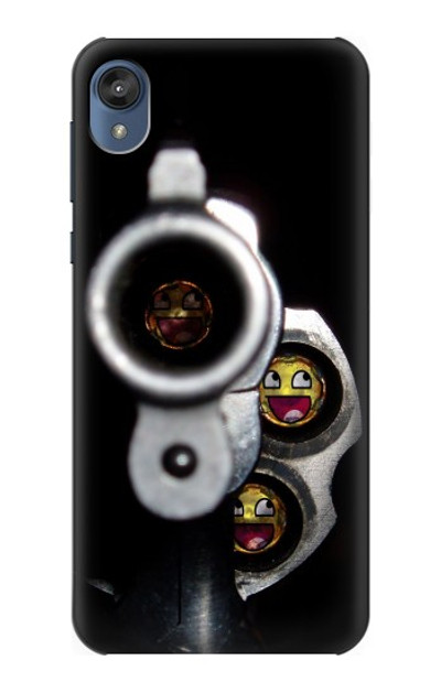 S1109 Smile Bullet Gun Case Cover Custodia per Motorola Moto E6, Moto E (6th Gen)