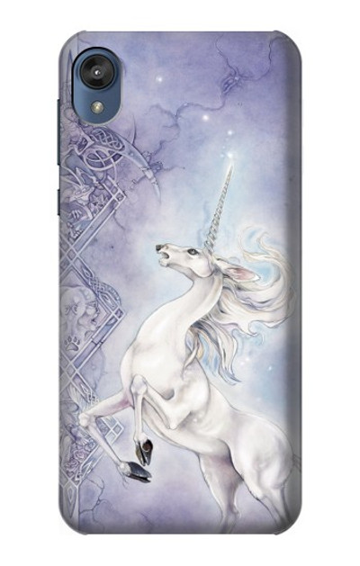 S1134 White Horse Unicorn Case Cover Custodia per Motorola Moto E6, Moto E (6th Gen)