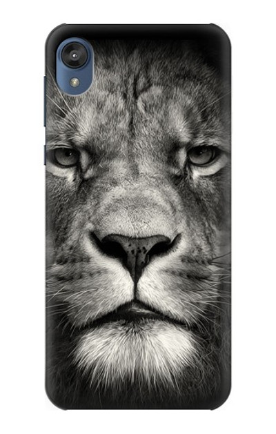 S1352 Lion Face Case Cover Custodia per Motorola Moto E6, Moto E (6th Gen)