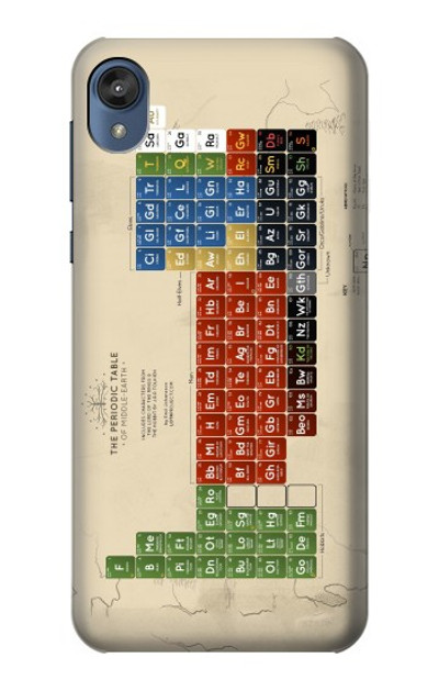 S1695 The Periodic Table of Middle Earth Case Cover Custodia per Motorola Moto E6, Moto E (6th Gen)