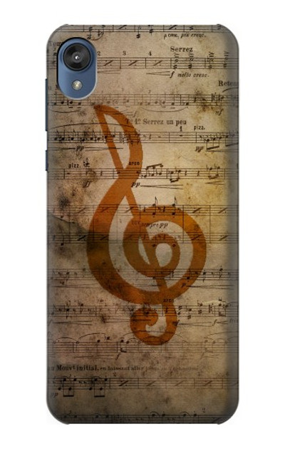 S2368 Sheet Music Notes Case Cover Custodia per Motorola Moto E6, Moto E (6th Gen)