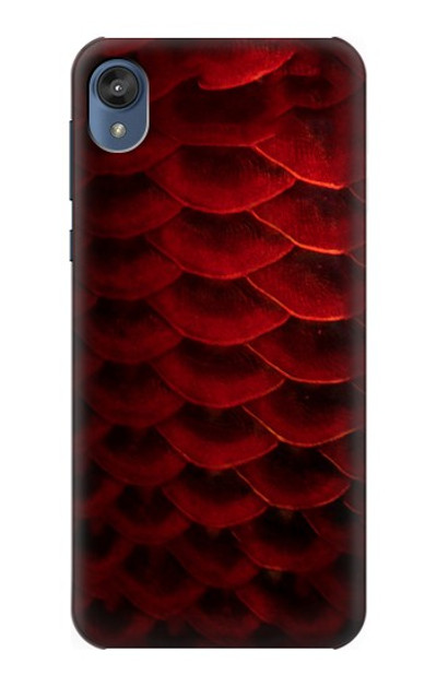 S2879 Red Arowana Fish Scale Case Cover Custodia per Motorola Moto E6, Moto E (6th Gen)