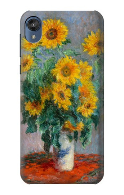 S2937 Claude Monet Bouquet of Sunflowers Case Cover Custodia per Motorola Moto E6, Moto E (6th Gen)