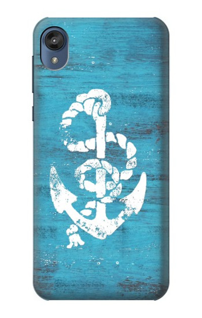 S3053 Marine Anchor Blue Case Cover Custodia per Motorola Moto E6, Moto E (6th Gen)