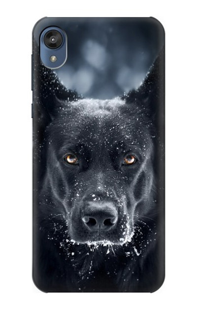 S3168 German Shepherd Black Dog Case Cover Custodia per Motorola Moto E6, Moto E (6th Gen)