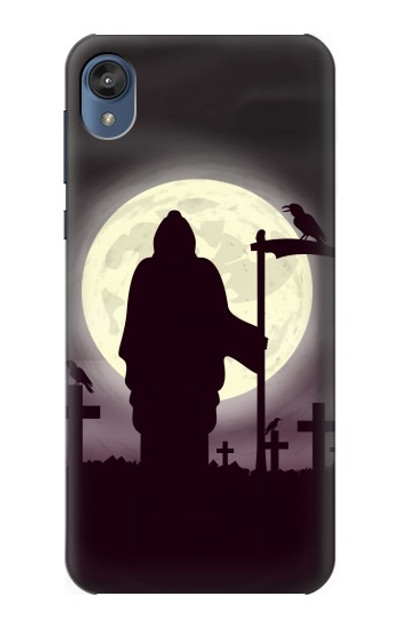 S3262 Grim Reaper Night Moon Cemetery Case Cover Custodia per Motorola Moto E6, Moto E (6th Gen)