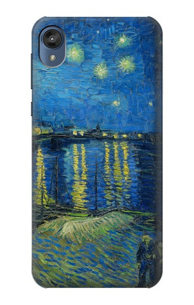 S3336 Van Gogh Starry Night Over the Rhone Case Cover Custodia per Motorola Moto E6, Moto E (6th Gen)