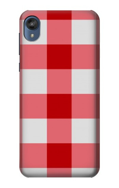 S3535 Red Gingham Case Cover Custodia per Motorola Moto E6, Moto E (6th Gen)